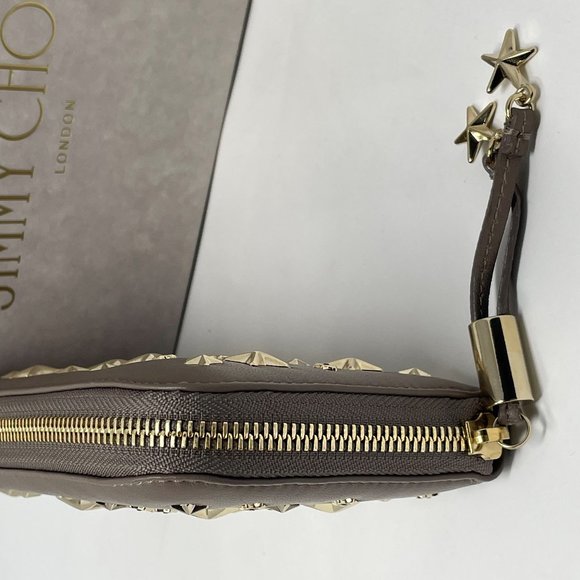Jimmy Choo Ladies Filipa Star Studded Wallet (Light/Mocha) - Picture 7 of 11